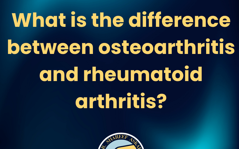 What is the difference between osteoarthritis and rheumatoid arthritis?